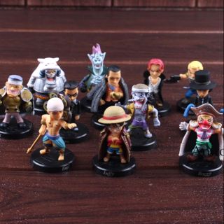 โมเดล วันพีช 12ชิ้น/set One Piece model figure 5 cm.