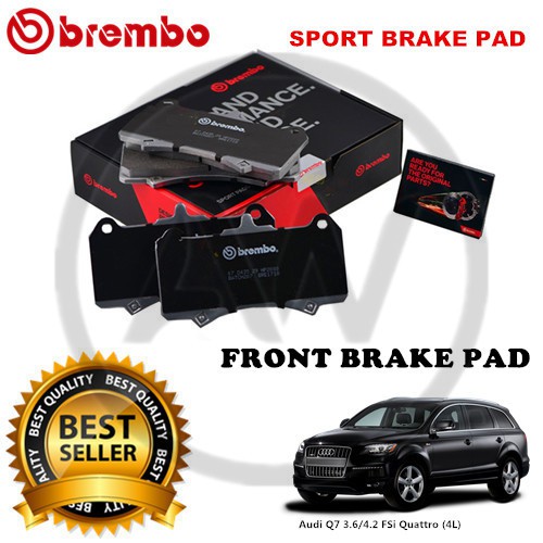 BREMBO HP2000 Audi Q7 4L 3.0 TDi 3.6 FSi 4.2 FSi Quattro 2006~15 ด้านหน้า 600°C Sport Racing ผ้าดิสเ