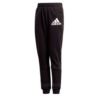 Adidas อาดิดาส กางเกงอาดิดาส กางเกงขายาว กางเกงเทรนนิ่ง สำหรับเด็ก สีดำ TR KD Pants Badge Of Sport GJ6625 BK (1300)P