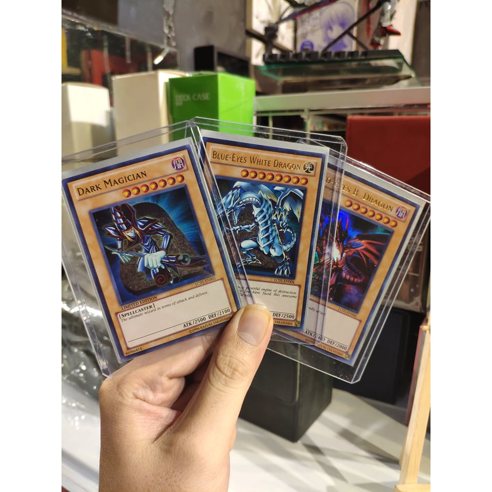 Yugioh Card Combo ตาสีฟ้า มังกรขาว แดง ดํา นักมายากลมืด Yugi Kaiba Jounouchi Ultra Rare LC01