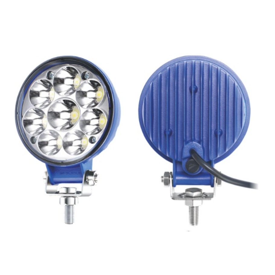 J01S13 SHILIDUO จริง 4" RND 8LED 12V-36V FLOOD สีขาว