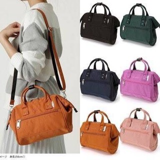 ANELLO 2 Way poleyester Twill Mini Shoulder Bag