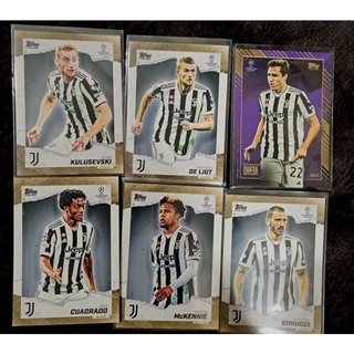 การ์ดฟุตบอล Juventus กล่อง Topps UCL