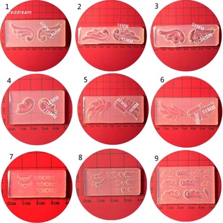อุปกรณ์ตกแต่งเล็บแม่แบบรูปปีกนางฟ้า Diy สีเหลืองอําพัน Diy สําหรับตกแต่งเล็บ