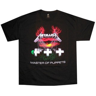 Metallica Master Of Puppets พิมพ์หน้าปกอัลบั้มใหม่สีดำ