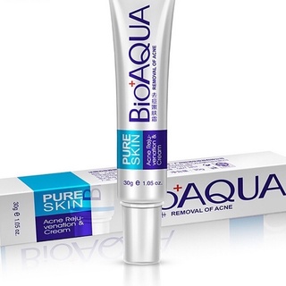 ครีมบำรุงผิวสูตรลดสิวและลดรอยแดงจากสิว Bioaqua Bioaqua Pure Skin Anti Acne Cream 30 G.