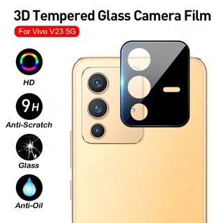 เคสกระจกนิรภัย ป้องกันเลนส์กล้อง 3D เพื่อความปลอดภัย สําหรับ vivo V23 5G V23 Pro V 23 V23Pro 2 ชิ้น