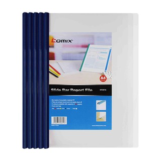 แฟ้มสันรูด COMIX  HF287 (1x5) A4  สีฟ้า (PC)