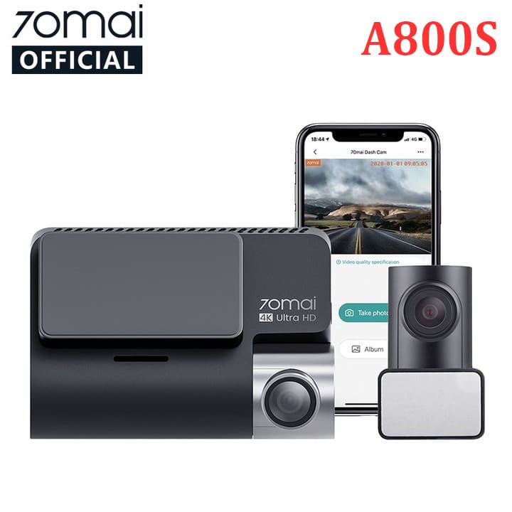 Xiaomi 70mai A800S Wifi รถ dash cam (ชุดรวม กล้องหน้า+หลัง) - สินค้าของแท้