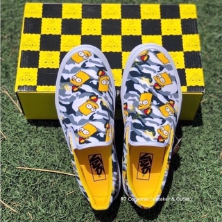 🚩 [พร้อมส่ง]  Slip On The Simpsons น่ารักมาก สินค้าพร้อมกล่อง มีเก็บปลายทาง