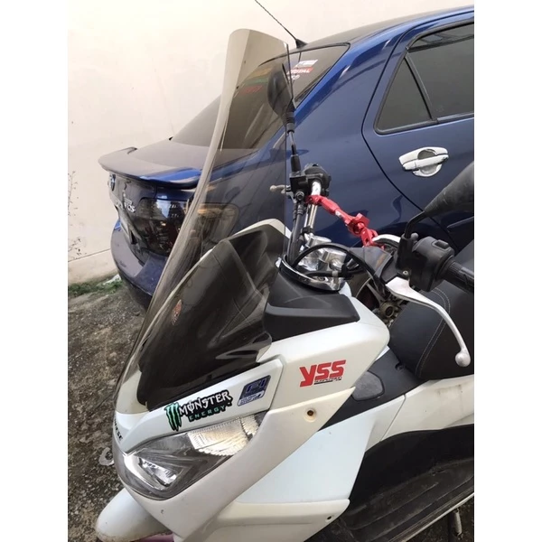 ชิวหน้าแต่ง  PCX150 ปี14-17 ตัวกลาง เตาแก๊ส ทรง puig ทัวริ่ง thumbnail 4