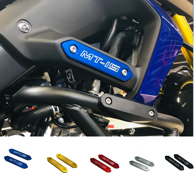 REALZION CNC โลหะผสมสําหรับ Yamaha mt15 2019 2020 ด้านข้างตกแต่งชิ้นตกแต่งฝาครอบถังน้ําสุทธิ MT-15 M