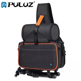 PULUZ Triangle Style SLR Camera Bag Water-resistant Shoulder Bag กระเป๋าใส่กล้องและอุปกรณ์ แบบสะพายคาดลำตัว Crossbody