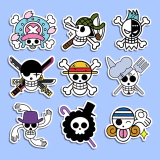 สติกเกอร์ ลายการ์ตูนอนิเมะ One Piece | สติกเกอร์ Tumblr | อะนิเมะ Fanmerch| สติกเกอร์ Onepiece | Mugiwara