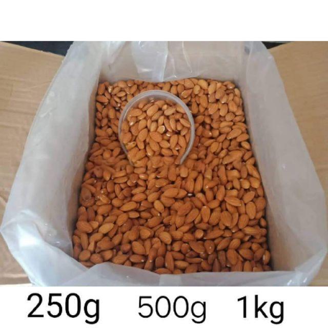 อัลมอนเกรดA พรีเมี่ยมจากอเมรีกา ขายชั่งกิโลแบบ 250g 500g 1kg