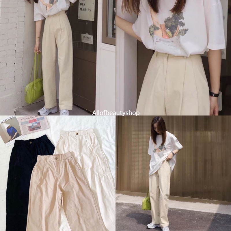 M79🤍 กางเกงทรงลุง กางเกงวินเทจ