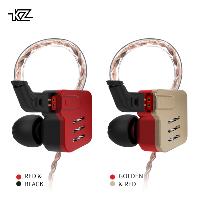 KZ BA10 Headphones 5BA Balanced Armature Driver HIFI Bass Metal ...