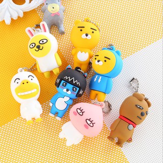 พวงกุญแจตุ๊กตา kakao friends ryan muzi tube apeach ขนาด 5.5 ซม. kakao Keychain