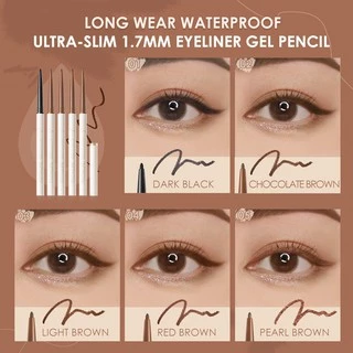 Focallure อายไลเนอร์เจล แบบดินสอ กันน้ำ ติดทนนาน มีชิมเมอร์ บางเฉียบ 1.7 eyeliner