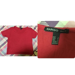 เสื้อยืดผญ MANGO แบรนด์แท้