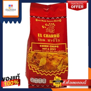 (แพ็ค2)El Charro Corn Chips Hot &amp; Spicy 200g/เอล ชาร์โร คอร์นชิปส์ ฮอท แอนด์ สไปซี่ 200g(Pack2)El Charro Corn Chips Hot