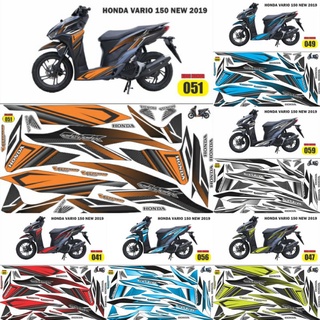 สติกเกอร์ กึ่งเต็ม vario all new 2019 Striping vario 150 click tahilland vario 125 Led fi สําหรับตกแต่ง