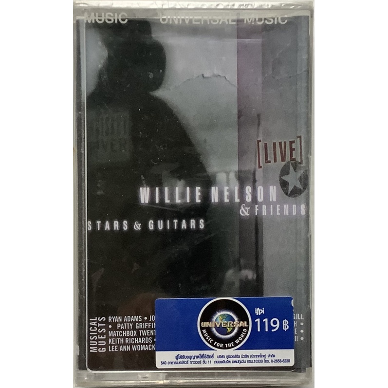 Cassette Tape เทปคาสเซ็ตเพลง Willie Nelson & Friends อัลบั้ม Stars & Guitars ลิขสิทธิ์ ซีล Norah Jon