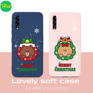 เคสมือถือสำหรับ Samsung Galaxy A50 A30S A50S A01 M31 M11 A10 A10S A30 A20 A20S A205 A305 A11 Note 20 9 10 Ultra Pro Plus A90 A80 A70 A70S A51 A71 S20 S10 Ultra Plus Lite Case หมีน่ารัก Protective TPU Covers