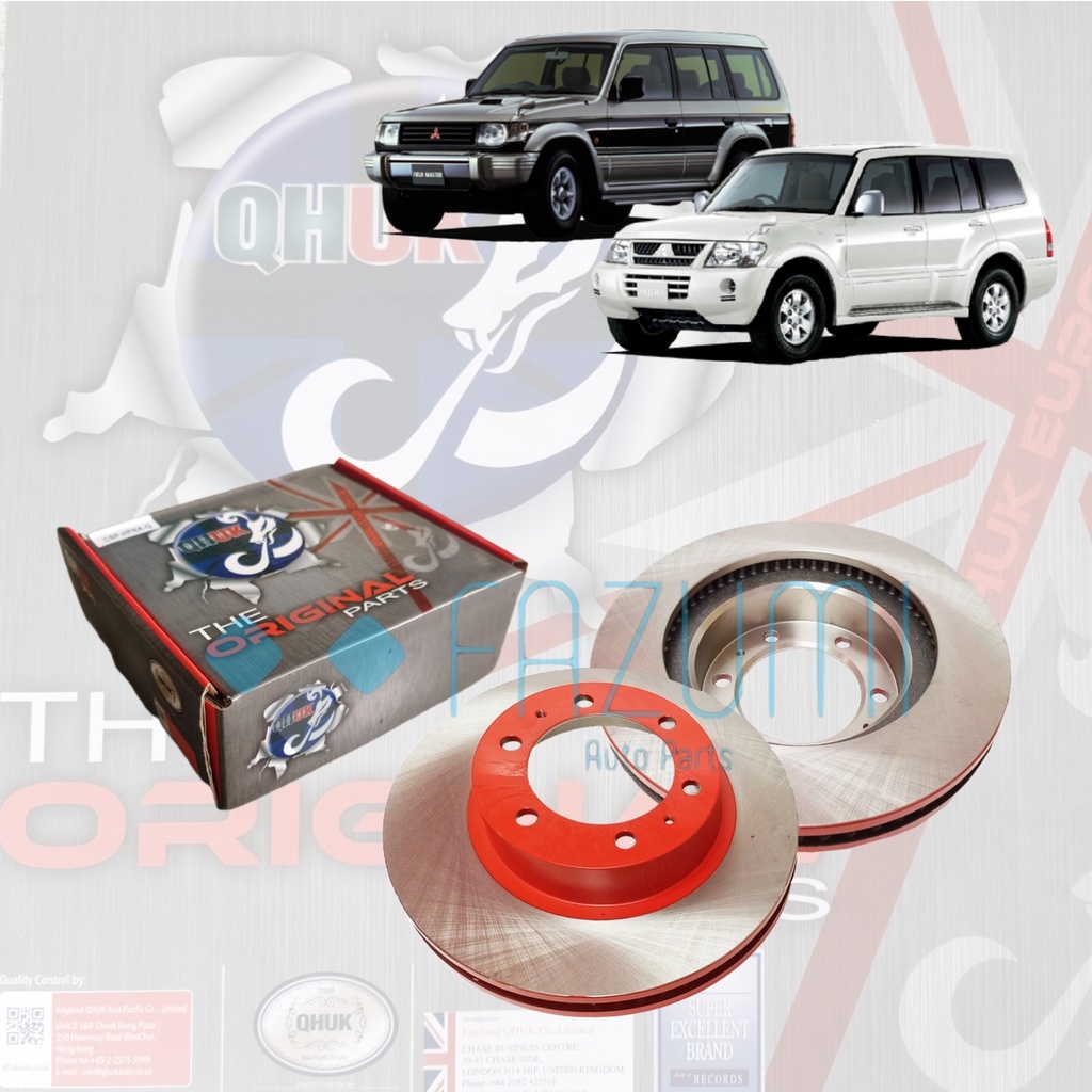 Mitsubishi Pajero V20/30/40/ Pajeron V6 V78W/V77W ด้านหน้า(depan) QHUK เบรคโรเตอร์(275mm)