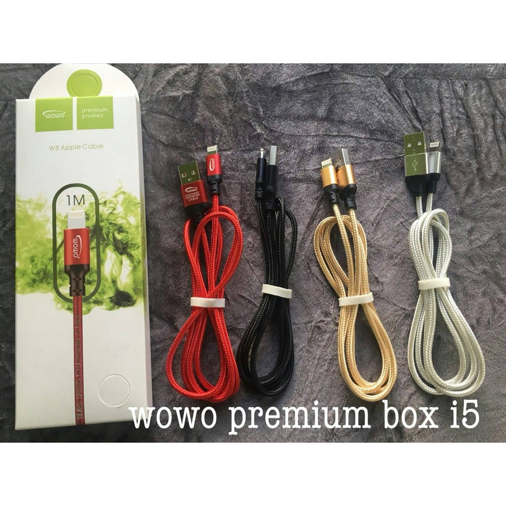 สายชาร์จยี่ห้อ WOWO Permium สำหรับชาร์จ  Iphone