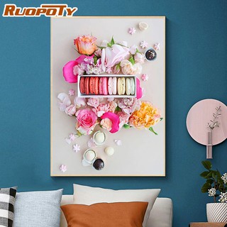 Ruopoty ภาพวาดสีน้ํามันบนผ้าใบ ตามตัวเลข 40x50 ซม. DIY สําหรับตกแต่งบ้าน