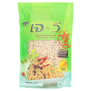 เจ-วี โปรตีนถั่วเหลือง เบอร์ 7 พร้อมปรุง J-V Soy Protein No.7, Ready to Cook 350g. โปรตีนจากพืช 50% ใช้รับประทานแทนเนื้อ