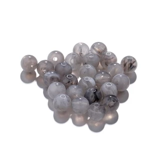 St.kunkka ลูกปัดหินเทียม อะคริลิค 8 มม. 34 สี 50 ชิ้น DIY