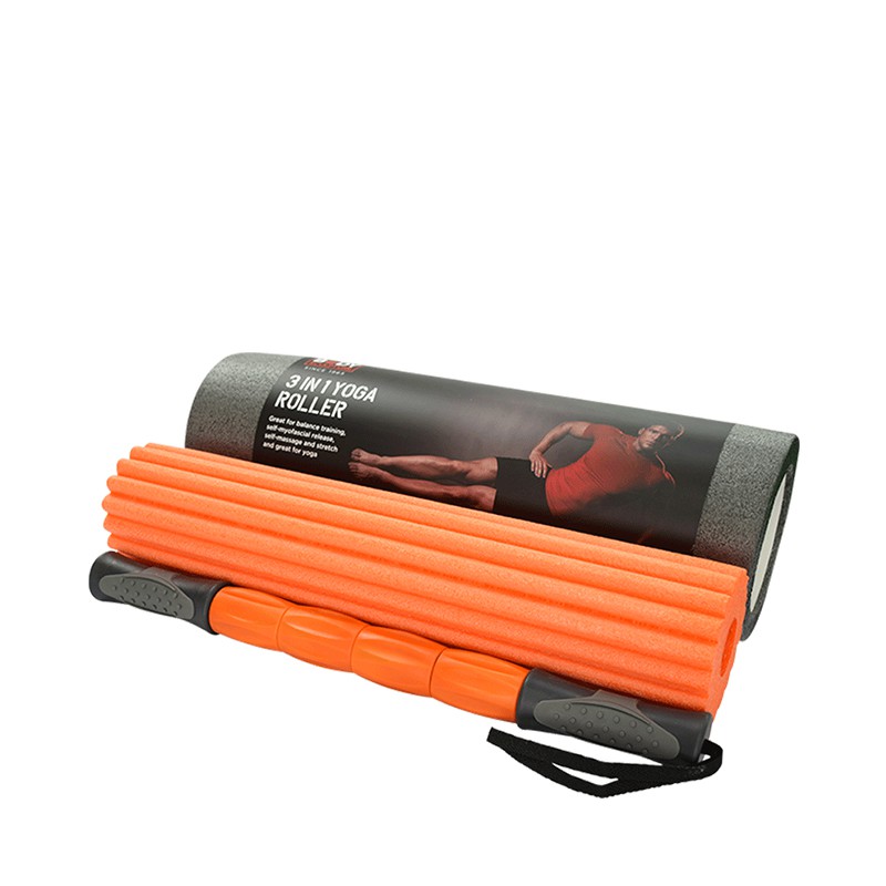 FBT X BODY SCULPTURE ลูกกลิ้งนวด โฟมโรลเลอร์ Pilates Foam Roller 3 IN 1 YOGA ROLLER รหัส 68695