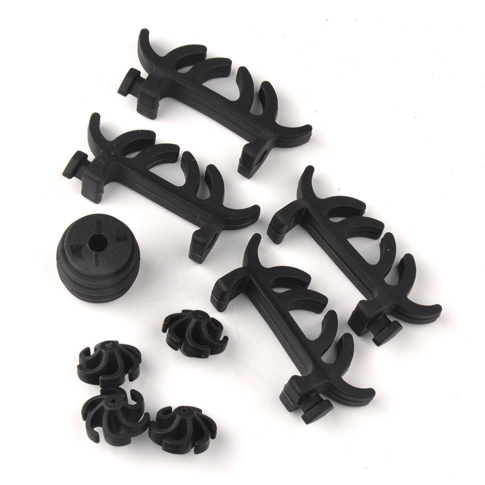 Compound Bow Stabilizer Rubber String Silencers Shock Absorber Bow Accessories in Black  for Archery