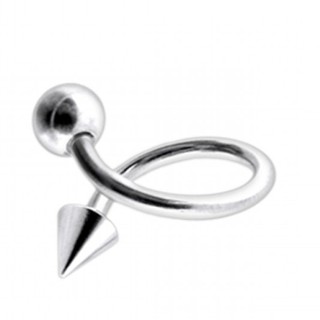 16G Twisted-Spiral Barbell พร้อมกรวยและลูกบอล