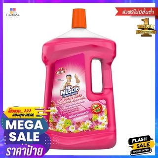 น้ำยาทำความสะอาดพื้น KIWI MR.MUSCLE 2,000ml FLORALFLOOR CLEANER KIWI MR.MUSCLE 2000ML SWEET FLORAL