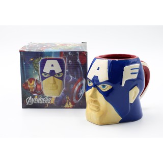 THE AVENGERS CERAMIC MUG แก้วหูจับลายกัปตันอเมริกา