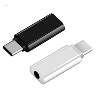 Nerv อะแดปเตอร์สายเคเบิลเสียงดิจิทัล Type-C เป็น 3.5 มม. USB C เป็น 3.5 มม.