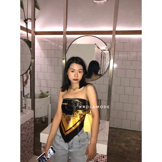 🖤เสื้อผ้าเช็ดหน้าผูกหลังฟรีไซร์อกได้ถึงไซร์xsถึงlจัดแต่งได้ได้หลายแบบพร้อมส่งส่งไว🖤