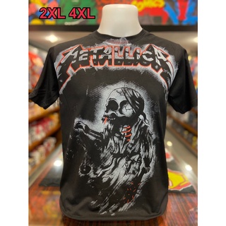 เสื้อวง Metallica แขนสั้น ผ้าคอตตอน100 %