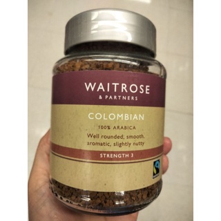 Waitrose Colombian Freeze Coffee  100g กาแฟสำเร็จรูปชนิดผง100กรัม เวทโทรส