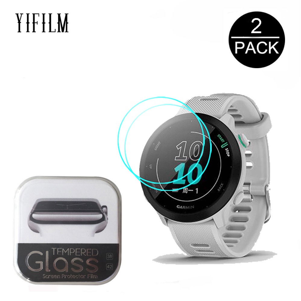 ฟิล์ม Garmin forerunner 55 ฟิล์มป้องกัน ฟิล์มกระจกนิรภัย HD ฟิลม์ใสกันรอยหน้าจอ สำหรับ Garmin forerunner 55 นาฬิกาสมาร์ท
