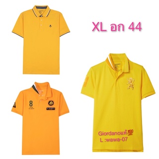 เสื้อโปโลผู้ชาย Giordano เสื้อโปโลแบรนด์แท้ Size XL อก 44 เสื้อโปโล เสื้อคอปก