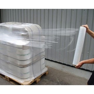 ฟิล์มยืด ห่อของ พันพาเลท ฟิล์มแรป มาตราฐาน 15 ไมครอน 1 ม้วน Stretch Wrap Film ส่งฟรี