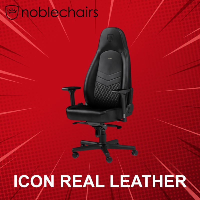 เก้าอี้เกมมิ่ง Noblechairs Icon Real Leather ประกันศูนย์ 2 ปี