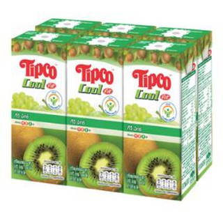 ทิปโก้ คูลฟิต กีวีมิกซ์ น้ำกีวีผสมผลไม้รวม40% ขนาด 200ml ยกแพ็ค 6กล่อง TIPCO COOL FIT KIWI MIX JUICE