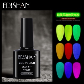 💡สีเจลทาเล็บ สีเรืองแสง เจลเรืองแสงFluorescent Gel Nail