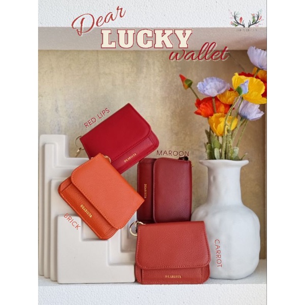 กระเป๋าสตางค์ใบสั้นหนังวัวแท้ รุ่น lucky Dearista