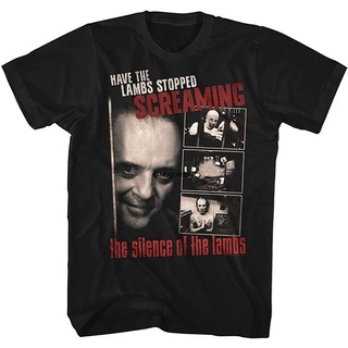 ถูกสุดๆเสื้อยืด พิมพ์ลายภาพยนตร์ Silence Of The Lambs Hannibal Lecter สําหรับผู้ชายรหัสเต็ม